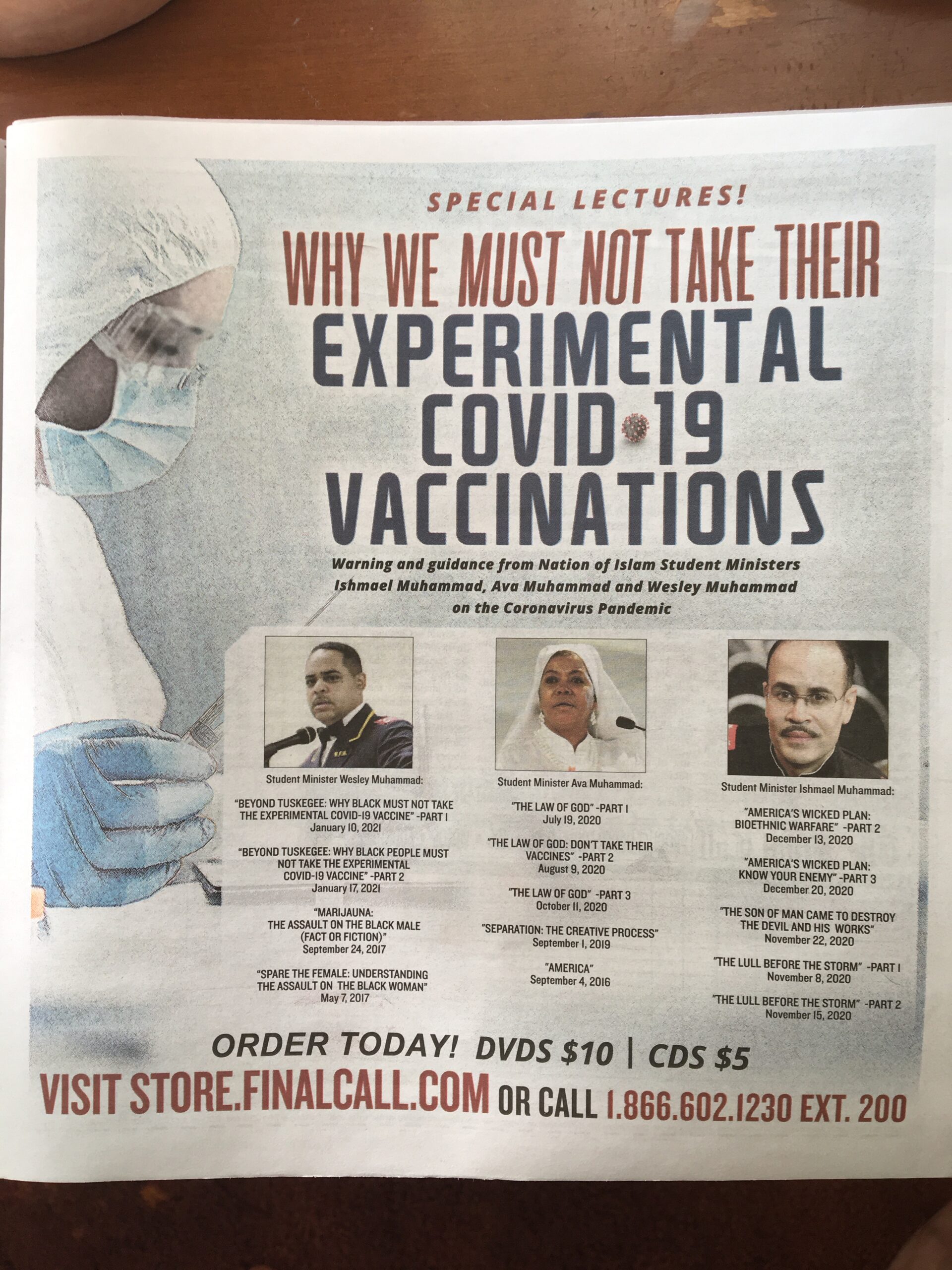 American Opinion: OVID vaccines don't kill people, but anti-vaxx  conspiracists do - West Central Tribune